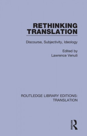 Libro Rethinking Translation Lawrence Venuti