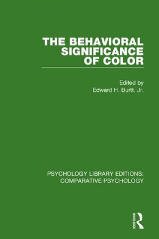 Kniha Behavioral Significance of Color 
