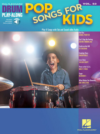 Book Pop Songs for Kids: Drum Play-Along Volume 53 