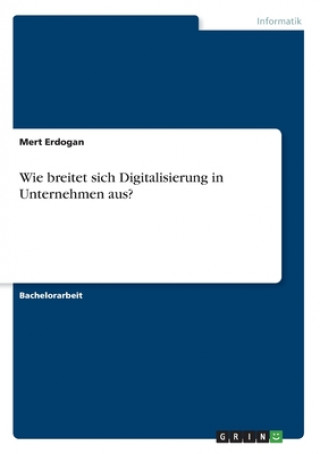 Книга Wie breitet sich Digitalisierung in Unternehmen aus? Mert Erdogan