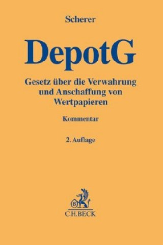 Knjiga Depotgesetz (DepotG) Okko Hendrik Behrends