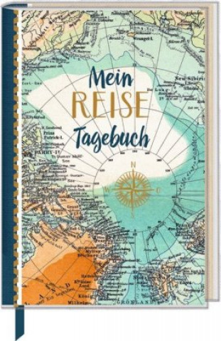 Knjiga Eintragbuch mit Sammeltasche - Mein Reisetagebuch (Landkarte) 