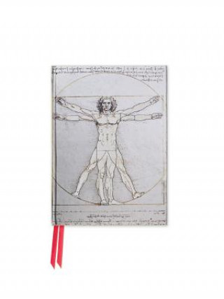 Naptár/Határidőnapló Da Vinci: Vitruvian Man (Foiled Pocket Journal) 
