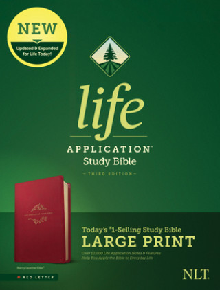 Kniha NLT Life Application Study Bible, Third Edition, Large Print (Red Letter, Leatherlike, Berry) 