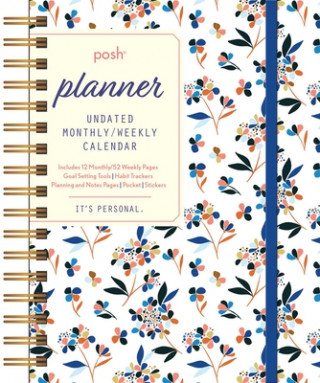 Calendar / Agendă Posh: Planner Undated Monthly/Weekly Calendar 