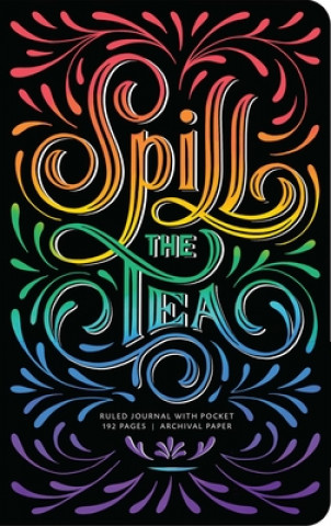 Livre Spill the Tea Hardcover Ruled Journal 