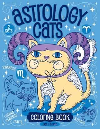 Knjiga Astrology Cats Coloring Book Jen Racine