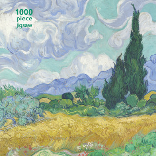 Játék Adult Jigsaw Puzzle Vincent van Gogh: Wheatfield with Cypress 