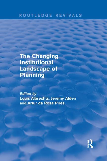 Kniha Changing Institutional Landscape of Planning 