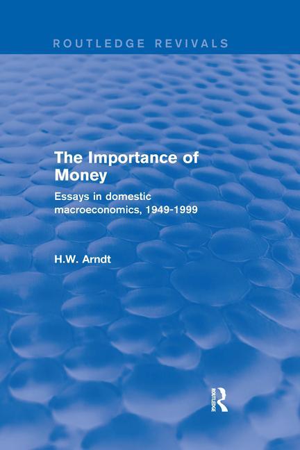 Книга Importance of Money H.W. Arndt