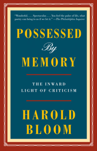 Kniha Possessed by Memory Harold Bloom