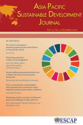 Kniha Asia-Pacific Sustainable Development Journal 2018, Issue No. 2 United Nations Economic and Social Commission for Asia and the Pacific