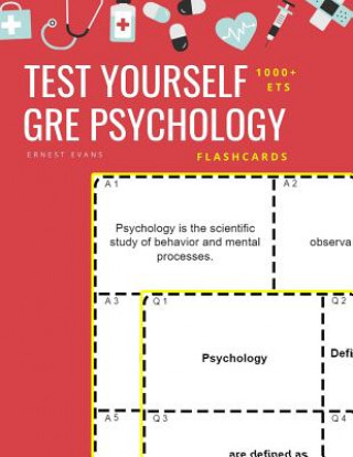 Kniha Test Yourself 1000+ ETS GRE Psychology Flashcards: Study ETS GRE general Psychology test prep flash cards book Ernest Evans