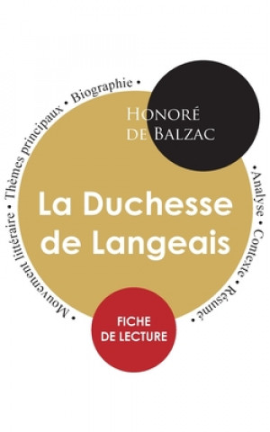 Kniha Fiche de lecture La Duchesse de Langeais (Etude integrale) 