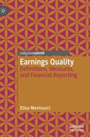 Kniha Earnings Quality Elisa Menicucci