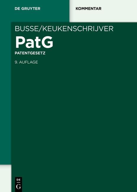 Carte Patentgesetz Alfred Keukenschrijver