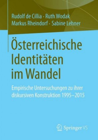 Carte OEsterreichische Identitaten Im Wandel Rudolf De Cillia