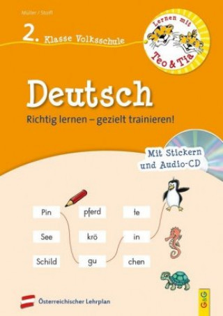 Kniha Lernen mit Teo und Tia Deutsch - 2. Klasse Volksschule mit CD Verena Müller