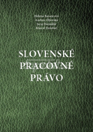Book Slovenské pracovné právo Helena Barancová