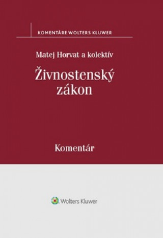 Book Živnostenský zákon Matej Horvat