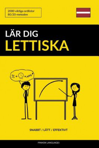 Kniha Lär dig Lettiska - Snabbt / Lätt / Effektivt: 2000 viktiga ordlistor Pinhok Languages