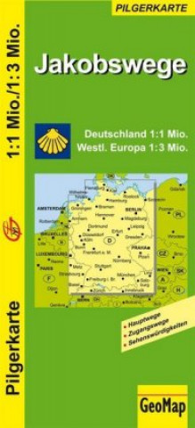 Materiale tipărite Jakobswege Deutschland und westliches Europa 1:1.000.000 / 3.000.000 