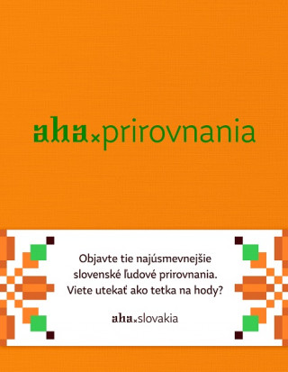 Könyv aha - prirovnania Tomáš Kompaník