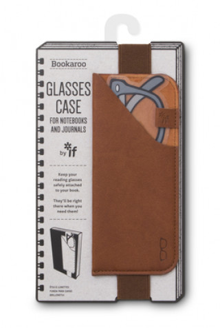 Papírszerek Bookaroo Glasses Case - Brown 