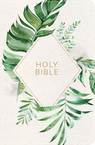 Carte CSB On-The-Go Bible, White Floral Textured Leathertouch 