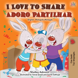 Kniha I Love to Share Adoro Partilhar Kidkiddos Books