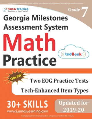 Libro Georgia Milestones Assessment System Test Prep: 7th Grade Math Practice Workbook and Full-length Online Assessments: GMAS Study Guide Lumos Learning