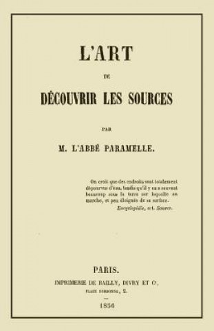 Knjiga L'Art de Decouvrir les Sources: La Geognosie 