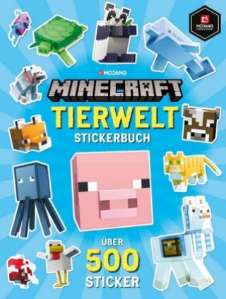 Kniha Minecraft Tierwelt Stickerbuch 