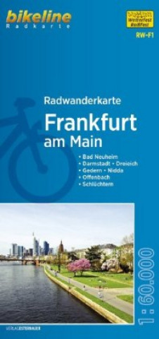 Nyomtatványok Radwanderkarte Frankfurt am Main 1 : 60 000 