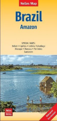 Tiskovina Nelles Map Landkarte Brazil: Amazon 1 : 2 500 000 