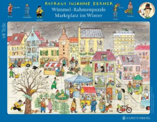 Hra/Hračka Wimmel-Rahmenpuzzle Marktplatz im Winter (Kinderpuzzle) Rotraut Susanne Berner