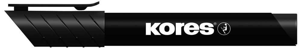 Papírenské zboží Kores K-MARKER Permanentní popisovač, kulatý hrot 3 mm, černý 