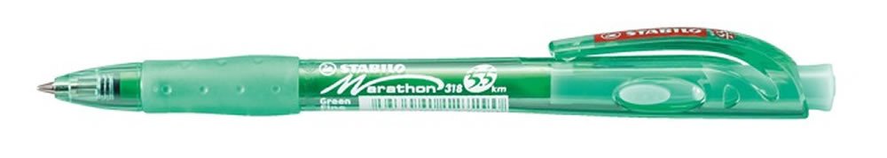 Papírenské zboží Kuličkové pero STABILO marathon zelené 
