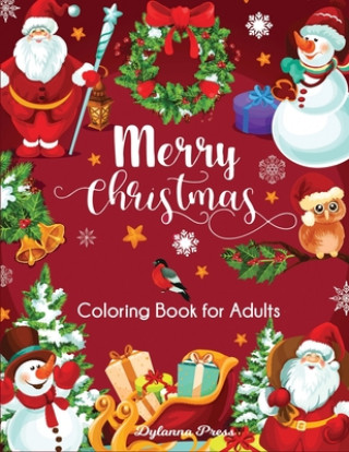 Carte Merry Christmas Coloring Book for Adults 