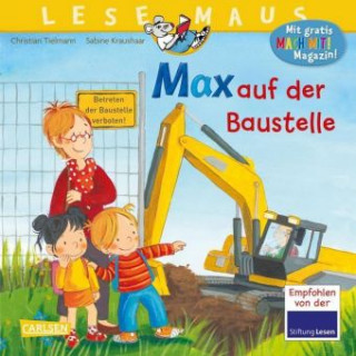 Carte LESEMAUS 12: Max auf der Baustelle Sabine Kraushaar