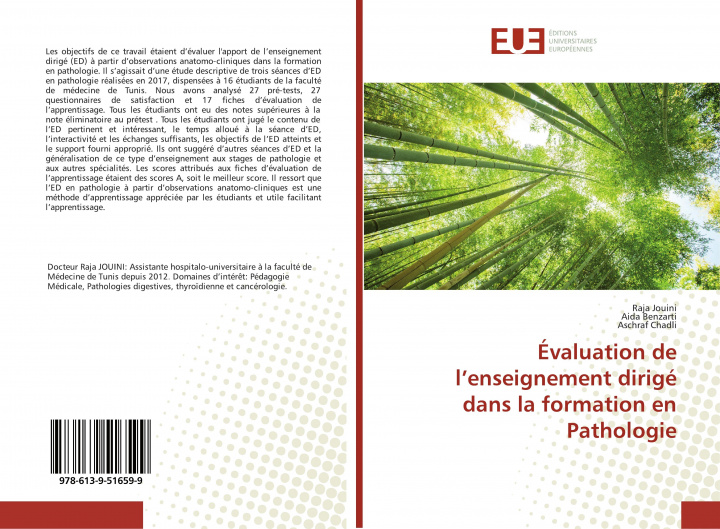 Kniha Évaluation de l?enseignement dirigé dans la formation en Pathologie Aida Benzarti