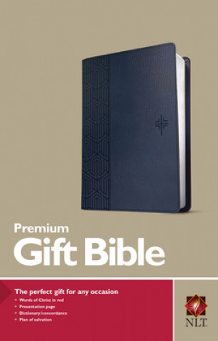 Book Premium Gift Bible NLT (Red Letter, Leatherlike, Blue) 