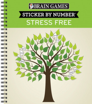 Carte Brain Games - Sticker by Number: Stress Free (28 Images to Sticker) 