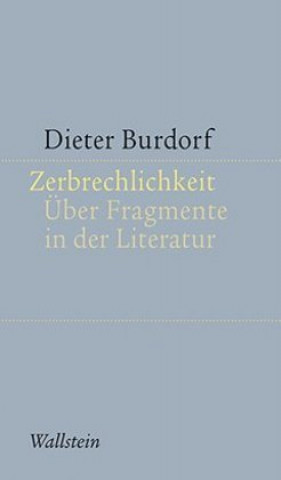 Buch Zerbrechlichkeit Dieter Burdorf