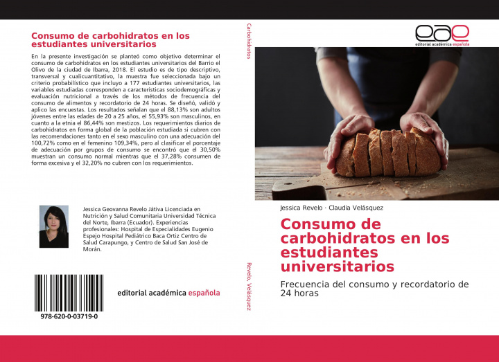 Kniha Consumo de carbohidratos en los estudiantes universitarios Claudia Velásquez