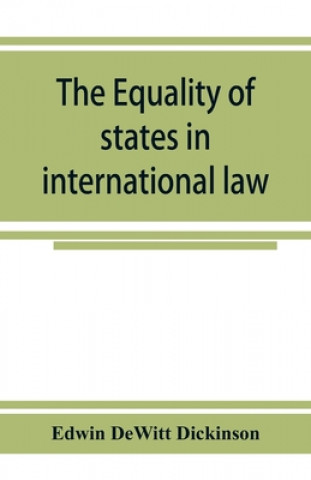 Книга equality of states in international law 