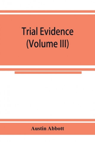 Knjiga Trial evidence Austin Abbott