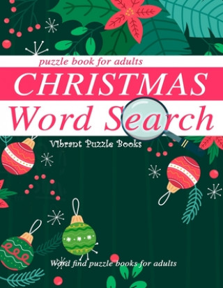 Carte Christmas word search puzzle book for adults. 