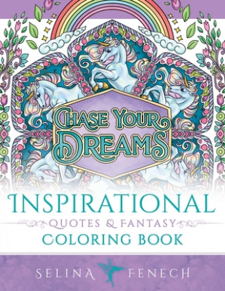 Kniha Inspirational Quotes and Fantasy Coloring Book 