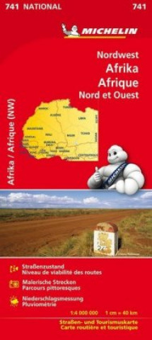 Nyomtatványok Africa North & West - Michelin National Map 741 